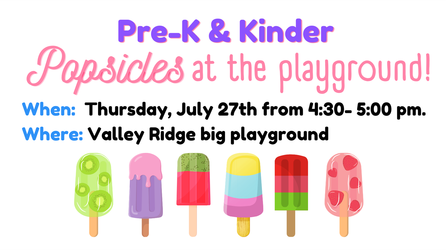  Popsicles at the Playground